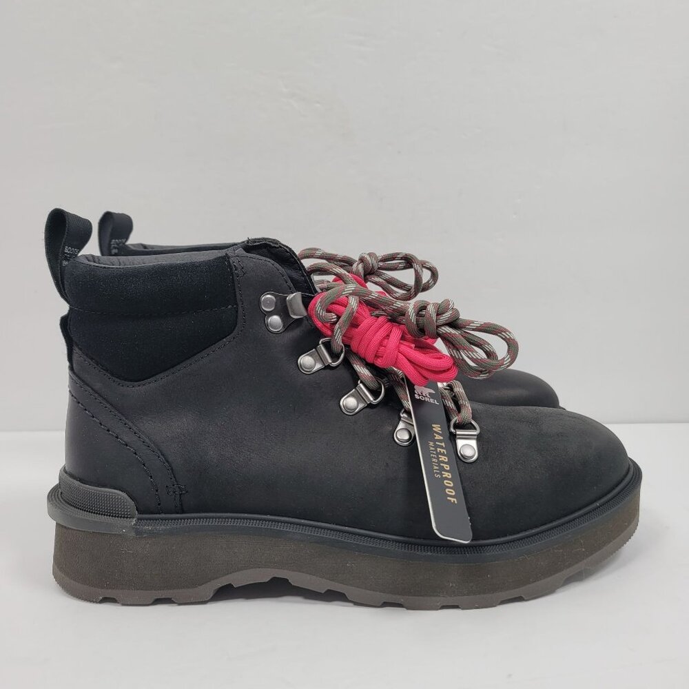 Sorel Hi-Line Women's Black Waterproof Hiking Boots NL4878-010 US Size 8 NWB - Picture 3 of 11